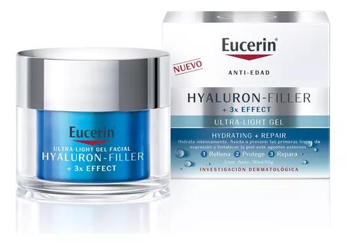 Gel Antirrugas Eucerin Hyaluron-Filler Daily Booster Repair Ultraleve Dia Noite para Todo Tipo de Pele - 50g