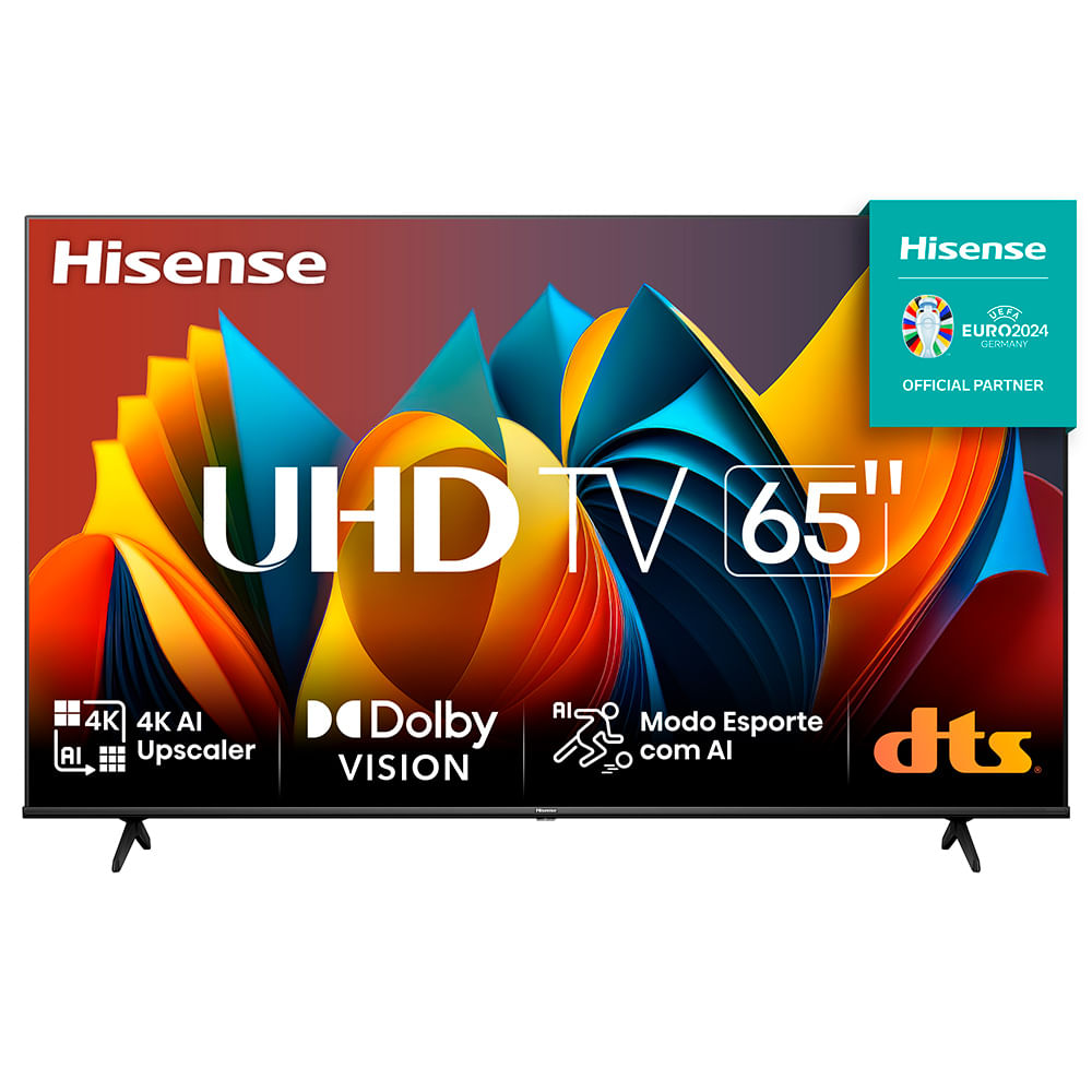 Smart TV Hisense UHD 4K DLED 65&quot; Polegadas 65A6K com Sleep Timer, Entrada HDMI e Wi-Fi