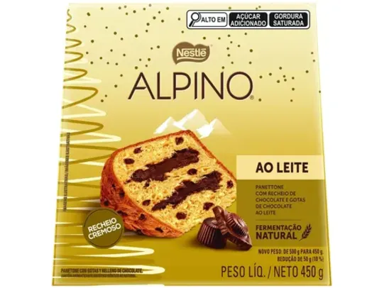 Panetone Nestlé Alpino ao Leite 450g