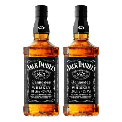 [R$113 a Unidade] Jack Daniels Old No. 7 Tennessee Whiskey 1L 2 Unidades