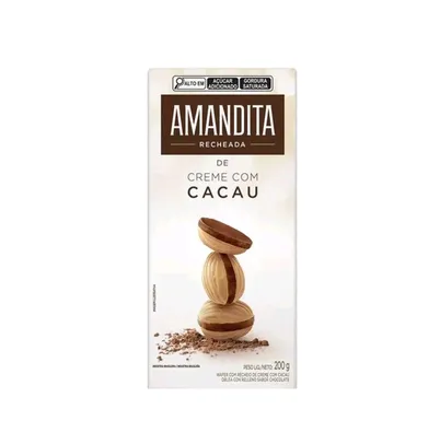 (Leve 3. pague 2 / R$10,55 cada) Wafer Recheado Chocolate Amandita 200g