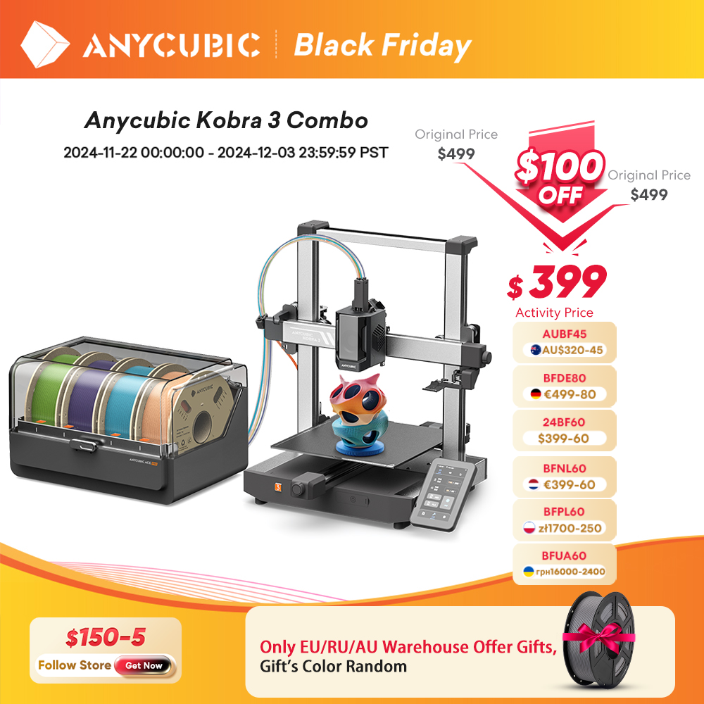 [Do Brasil] ANYCUBIC Kobra 3 Combo, impressora 3D