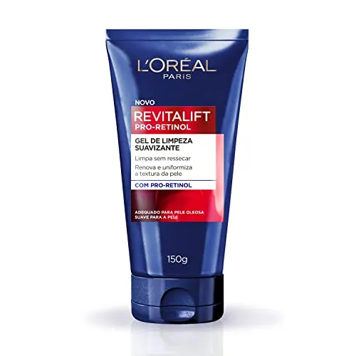L'Oréal Paris Gel de Limpeza Facial Suavizante com Pro-Retinol Revitalift, 150g