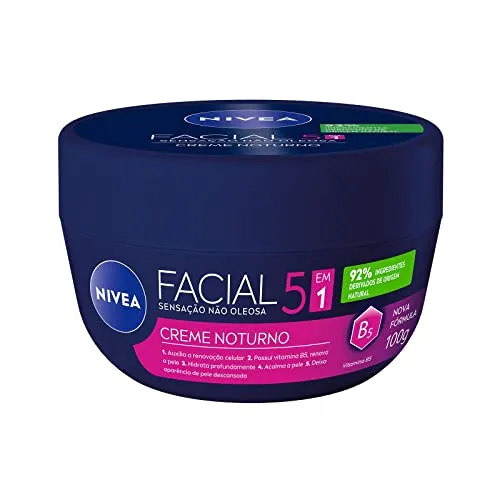 NIVEA Creme Facial Noturno - Auxilia a renovação celular e hidrata profundamente - 100g