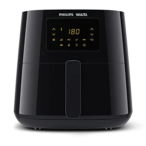 Philips Walita Preta Fritadeira Airfryer Essential XL Digital, 6.2L de capacidade, Garantia internacional de dois anos, 110V, 2000W (RI9270/90), Preto