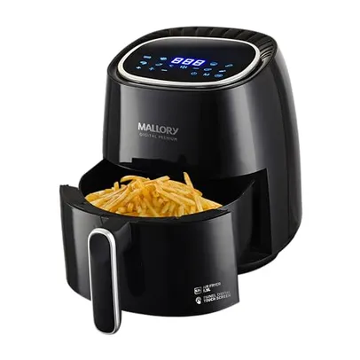 [App] Fritadeira Mallory Air Fryer Digital Premium 5,5Litros - Painel 100% Digital - 1500W de Potência - 127V