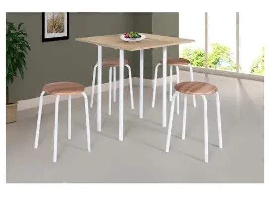 Conjunto de Mesa Dobrável com 4 Banquetas