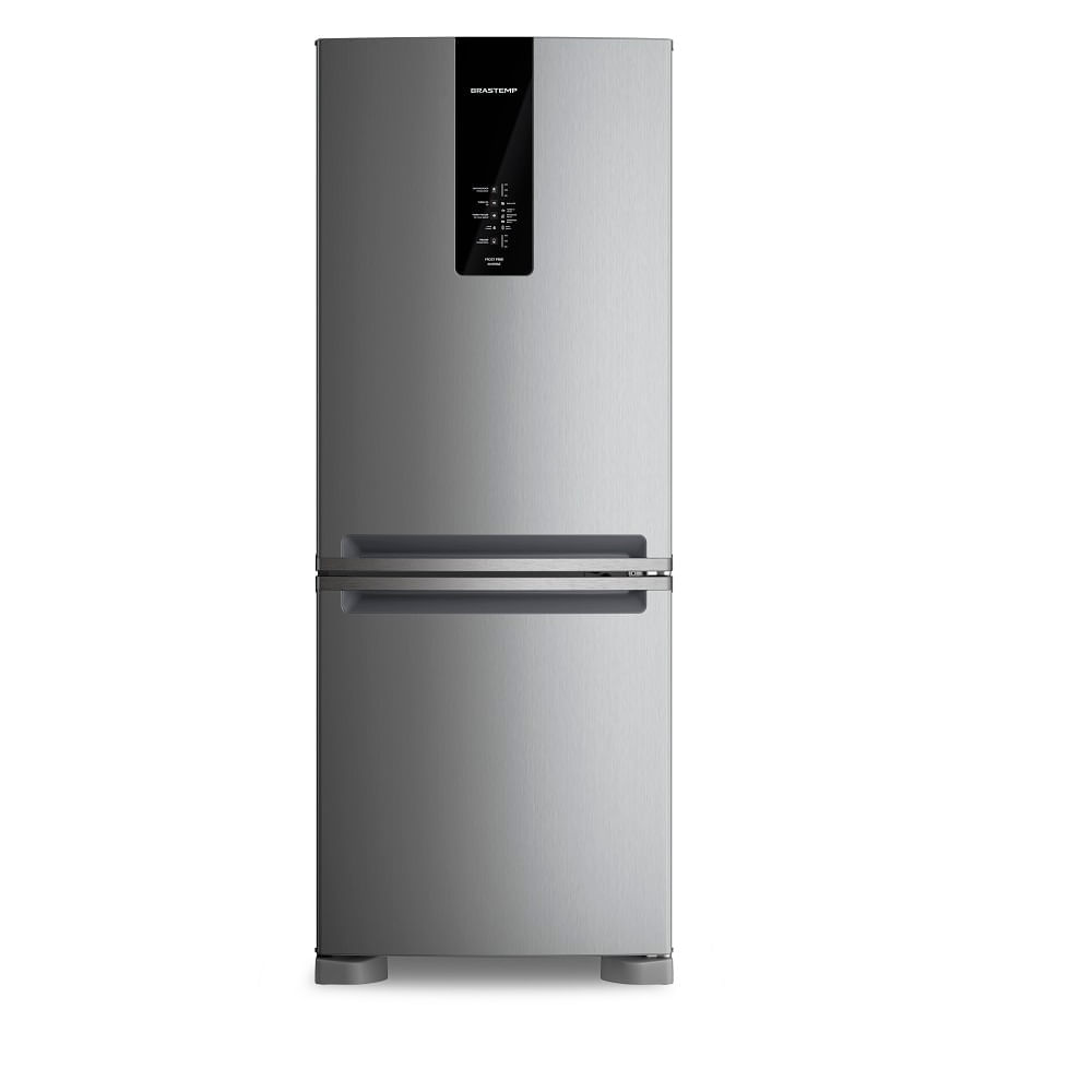 Refrigerador Brastemp 447 Litros Frost Free Inverse Inox BRE57FK