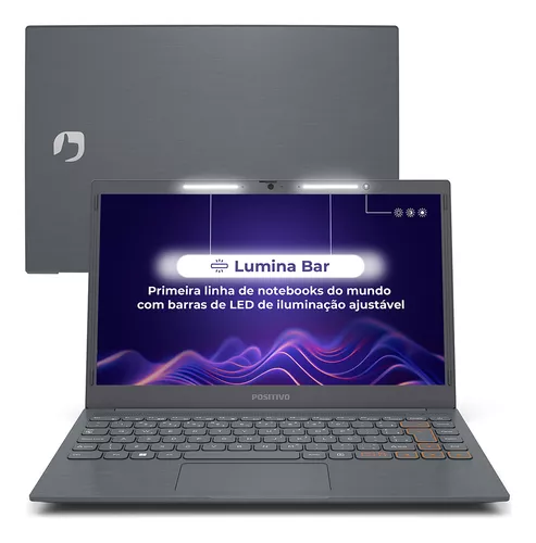 [CC MP] Notebook Positivo Vision C14 Lumina Bar Celeron 8gb 256gb Emmc Tela 14 Polegadas Hd Antirreflexo Linux