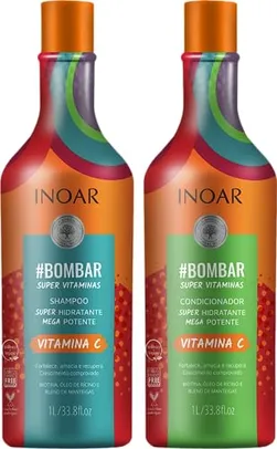 (REC) Bombar Crescimento Capilar Kit Shampoo e Condicionador 2x1L, Inoar