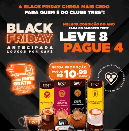 Black Friday - Leve 8 Pague 4 - Mercafé