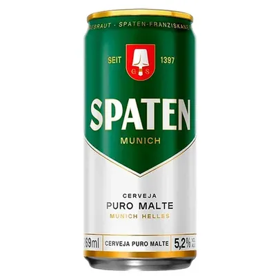 [LV12PG08][R$ 1,99 cada] Cerveja Munich Helles Puro Malte Spaten Lata 269ml