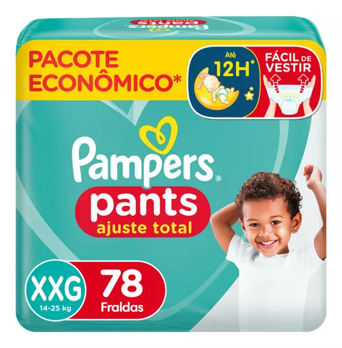 Pampers fralda pants ajuste total max xxg 78 unidades