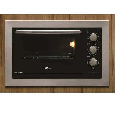 Forno de Elétrico de Embutir Fischer 48 Litros Fit Line Inox - 127 Volts