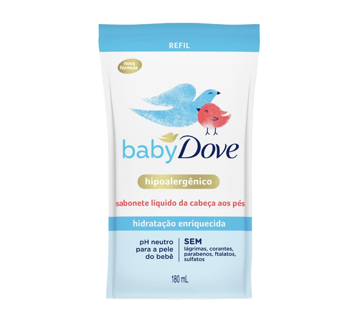 Sabonete Liquido Dove Baby Hidratacao Enriquecida Refil 180ml