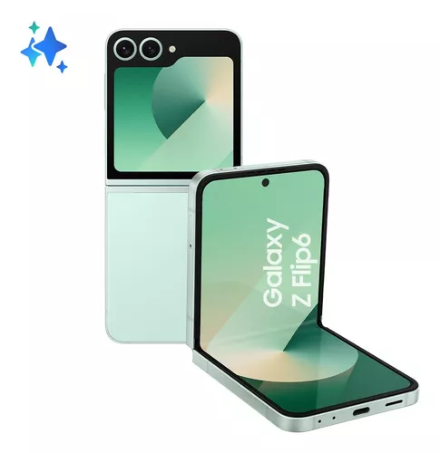 [CC Mercado Pago] Celular Samsung Galaxy Z Flip6 5g, 512gb, 12gb Ram, Tela 6.7 , Câm. Dupla + Selfie 50mp, Galaxy Ai Verde