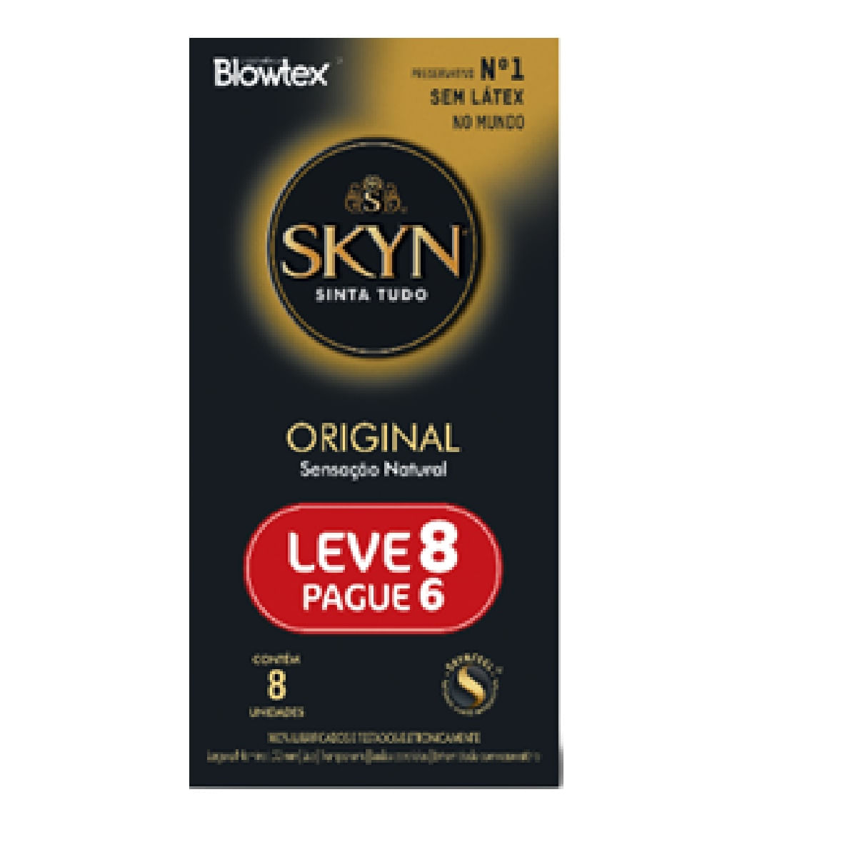 Preservativo blowtex skyn Original leve 8 Pague 6 Unidades