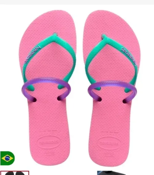 Chinelo Havaianas Flat Duo Pink Lemonade