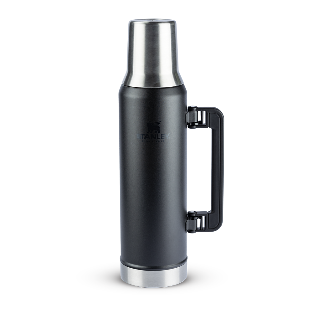 [Com Cashback R$251,50] Garrafa Térmica Mate System Matte Black | 1.6L