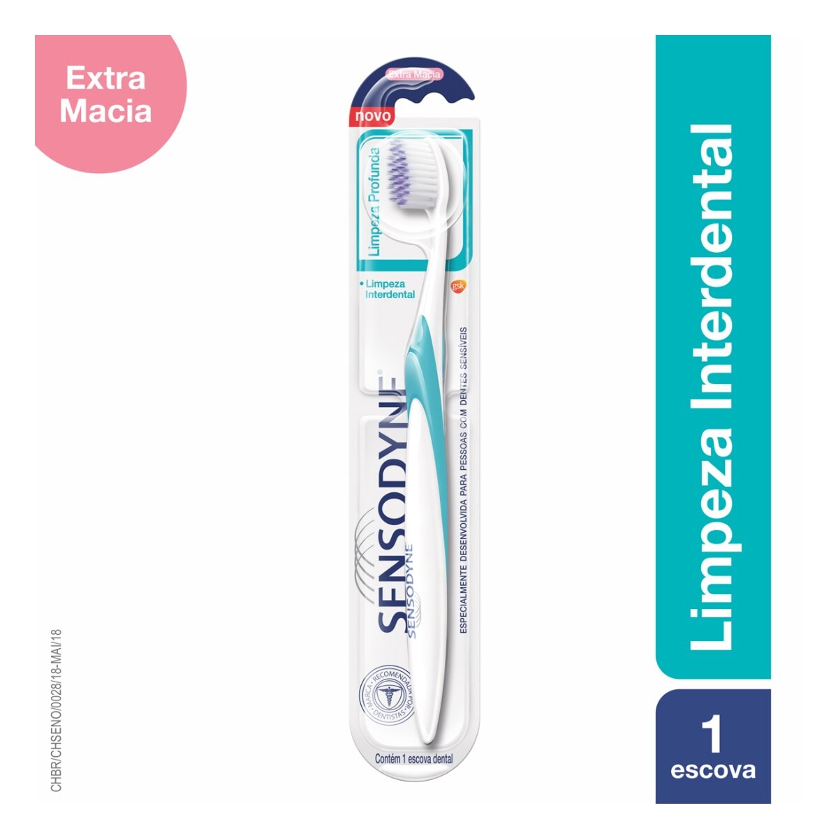 Escova Dental Sensodyne Limpeza Profunda Extra Macia