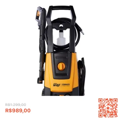 Lavadora De Alta Pressão Wap Combate Turbo 2600 2100PSI 110V