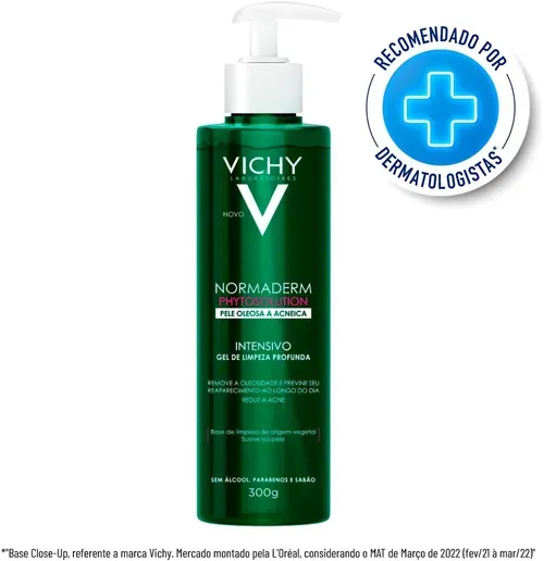 [ PRIME | MISSÃO | 2 Unidades - R$43,50 CADA ] VICHY Normaderm Phytosolution Vichy - Gel De Limpeza Intensivo - 300G