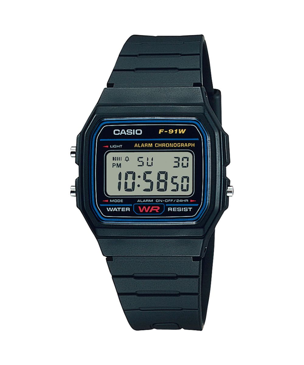 Relógio Casio Digital f91w1dg Preto