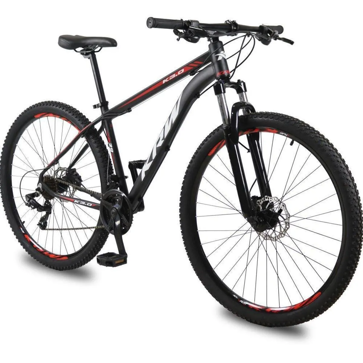 Bicicleta aro 29 KRW Alumínio 24 Vel Marchas Freio a Disco Suspensão dianteira Mountain Bike X32