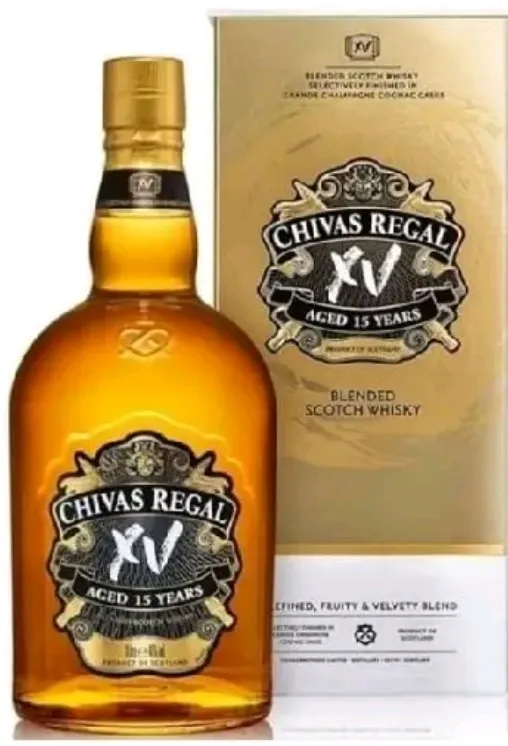 Whisky Escocês Chivas Regal 15 finalizados em barris de conhaque 750ml