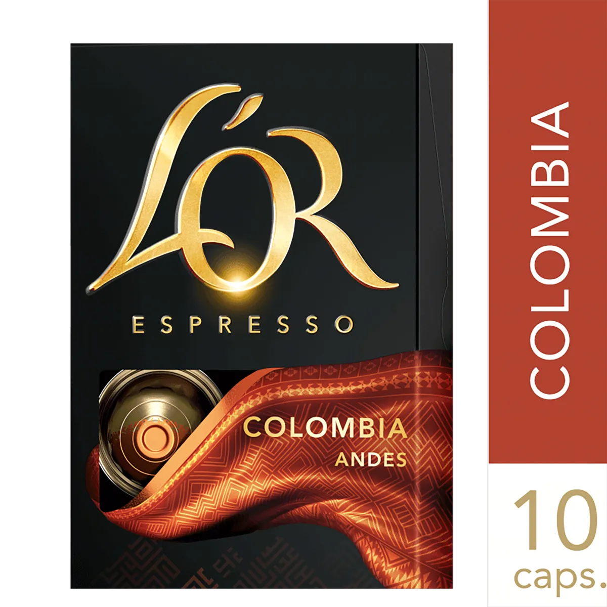 [Leve 4 Pague 2 R$ 50,00] Café em Cápsula Torrado e Moído Espresso Colômbia L'or Origins Collection Caixa 52g 10 Unidades