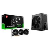 [Contas Novas R$ 2429] Kit MSI Placa de Vídeo RTX 4060 Ti VENTUS 3X 8G OC + Fonte MSI MAG A650BN, 650W, 80 Plus Bronze