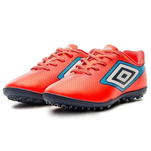 Chuteira Society, Cannon, Umbro, Masculina, Coral/Vermelho/Azul, 43