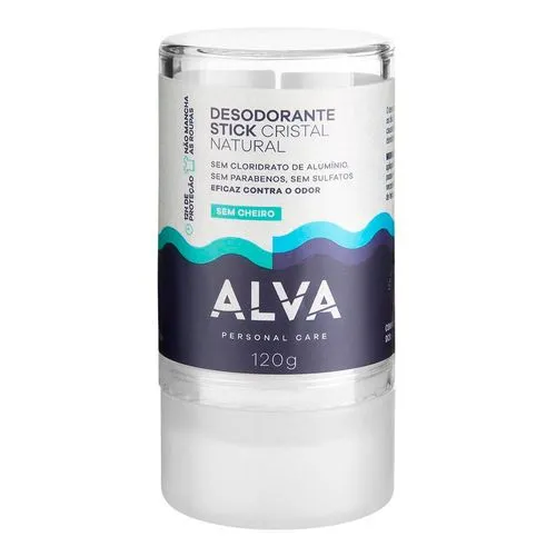 Desodorante Alva Kristall Deo Stick Sensitive Vegano 120g