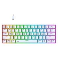 [Com Cashback R$94] Teclado Mecânico Gamer Rise Mode GM1 White, RGB, Switch Outemu Blue - RM-TCM-GM1-WBLUE