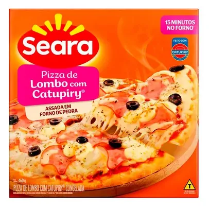 [ REGIONAL | 70% OFF na 2ª Unidade - R$ 8 CADA ] Pizza de lombo com catupiry® Seara 460g