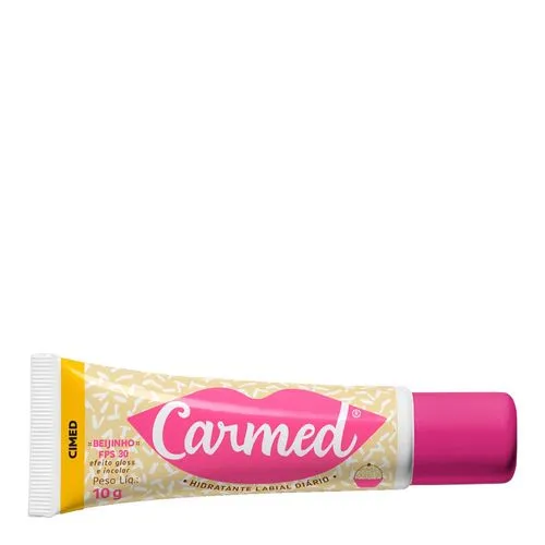 Hidratante Labial Carmed BFF Beijinho FPS30 Efeito Gloss Incolor 10g