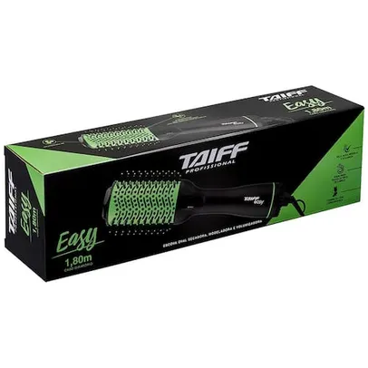 Escova Secadora Taiff Easy Oval 1200W com Cerdas de Nylon - Verde - 110V