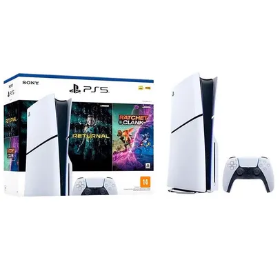 Console Playstation 5 Slim Com Leitor + 2 jogos