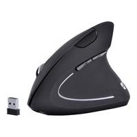 (R$62 com Cashback Pelando) Mouse Sem Fio Vertical Ortopédico Power Fit Vinik, 1600 DPI, Recarregável, USB, Preto ? PM300