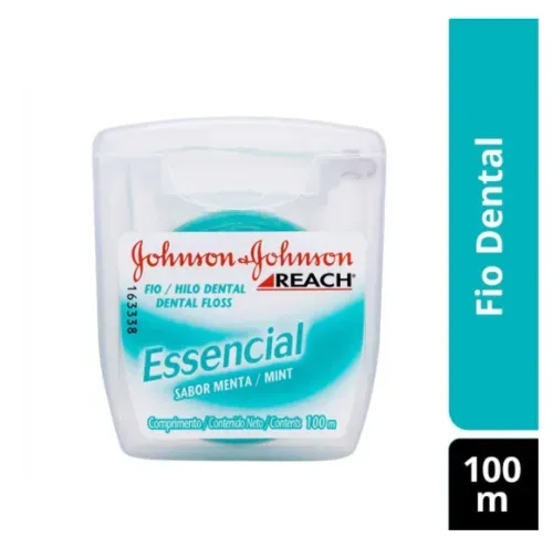 Fio Dental Johnson's Reach Essencial Sabor Menta 100 metros