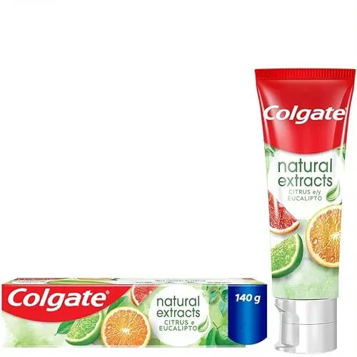 [Rec/ + por - R$7,42] Colgate Creme dental 140g Vegano Natural Extracts Citrus e Eucalipto, Defesa Reforçada