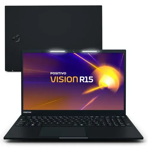 Notebook Positivo Vision R15 AMD® Ryzen 7-5700U Linux 8GB RAM 256GB SSD 15.6” Full HD IPS Lumina BAR