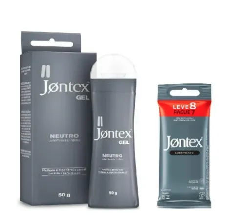 Kit Gel Lubrificante Íntimo + Camisinha Jontex