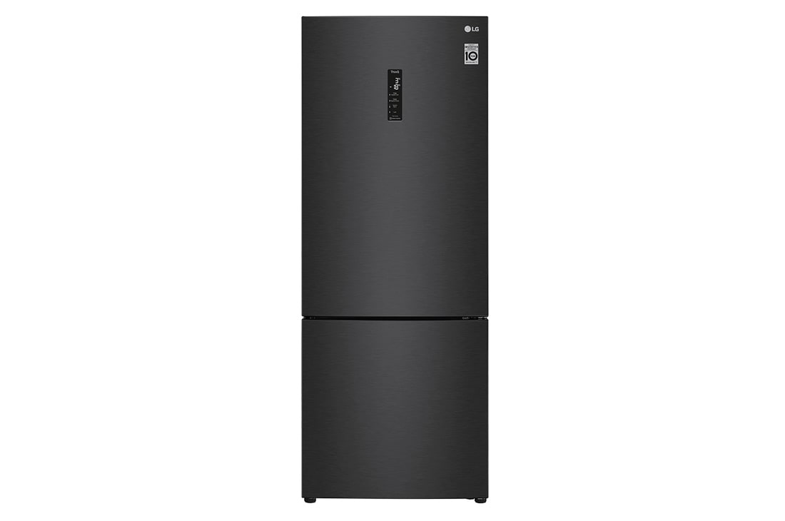 Geladeira Smart LG Frost Free Inverter 451L Inverse Cor Black Inox (GC-B569NQL)