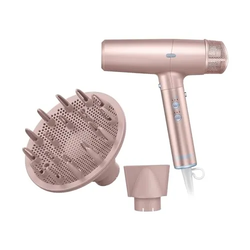 Conair, Secador Digital de Cabelo, Com Difusor, Secador Digital Iônico, 1700W, DIGITALaire, Rosa - 110V