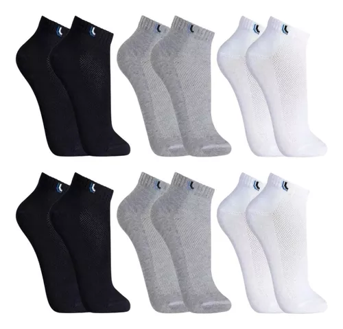 Kit 6 Pares Meias Lupo Soquete Cano Baixo Original