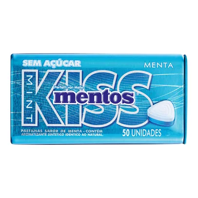 [LV04PG02][R$4,40 cada] Pastilha Menta Mentos Kiss 35g - 50 unidades