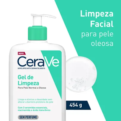 Gel de Limpeza Facial CeraVe Pele Oleosa com 454g