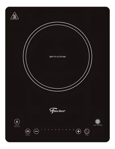 Fogão Cooktop 1 Queimador Indução Preto Fischer 127V