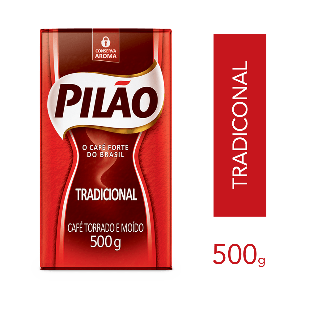 Café Torrado e Moído Pilão Tradicional Vácuo 500g